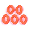 Opaque Spray Painted Acrylic Linking Rings X-OACR-R249-03C-3