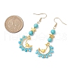 201 Stainless Steel Dangle Earrings EJEW-MZ00212-3