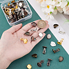 Brass Clip-on Earring Settings KK-PH0035-28-3