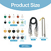 Fashewelry DIY Pendant Necklace Making Kit DIY-FW0001-34-4