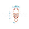 Alloy Rhinestone Lobster Claw Clasps KK-KS0001-11-10