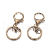 Iron Alloy Lobster Claw Clasp Keychain X-KEYC-D016-AB-1