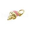 Brass Enamel Charms KK-K400-26G-01-2