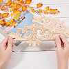 Olycraft Rubber Wood Carved Onlay Applique AJEW-OC0001-51A-3