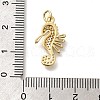 Rack Plating Brass Micro Pave Cubic Zirconia Pendants X-KK-M296-10G-3
