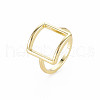 Hollow Rectangle Rack Plating Alloy Wide Band Rings RJEW-Q163-016-RS-3