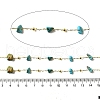Handmade Synthetic Turquoise Chip Beaded Chains CHC-F020-09G-08-2