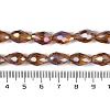 Transparent Electroplate Glass Beads Strands EGLA-N013-T4mm-B16-4