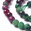 Natural Ruby in Zoisite Beads Strands G-P457-A06-29-3