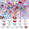 150Pcs 15 Colors Glass Charms PALLOY-CJ00040-9