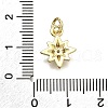 Brass Micro Pave Cubic Zirconia Pendants KK-Z100-14G-3