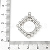 Brass Plastic Pearl Pendants KK-M322-52P-3