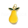Brass Enamel Pendants KK-B136-07G-13-1