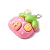 Opaque Resin Pendants RESI-V011-01D-2