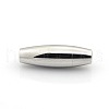 Tarnish Resistant 304 Stainless Steel Smooth Surface Magnetic Clasps with Glue-in Ends Fit 4mm Cords STAS-O042-B-08-2