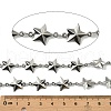 304 Stainless Steel Star Link Chains CHS-A017-01P-3
