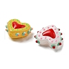 Handmade Lampwork Bumpy Beads Heart LAMP-V001-07-3