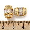 Rack Plating Brass Cubic Zirconia Beads KK-L215-316B-02G-3