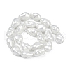 Electroplate Porcelain Imitation Pearl Beads Strands BSHE-Z009-08-3