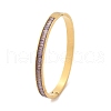 304 Stainless Steel Rhinestone Bangles for Women BJEW-Z092-02G-5
