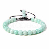 Natural Stone Crystal Bracelet Handmade Woven Energy Wristband European and American. UO3136-21-1