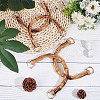 Arch Shaped Plastic Imitation Bamboo Bag Handles FIND-WH0111-303A-4