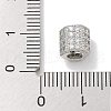 Rack Plating Brass Micro Pave Cubic Zirconia Beads KK-L224-035P-3