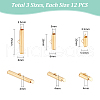 Unicraftale 72Pcs 6 Styles 304 Stainless Steel Slide On End Clasp Tubes STAS-UN0058-13-2