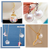 30Pcs 5 Styles 201 Stainless Steel Bead Cap Pendant Bails STAS-LP0001-24-4