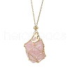 304 Stainless Steel Empty Macrame Pouch Star Moon Pendant Cable Chain Necklaces NJEW-JN05282-03-3