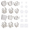 Unicraftale DIY Blank Dome Ring Making Kit STAS-UN0049-06-1