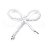 Alloy & Glass Seed Beads Bowknot Chandelier Component Links PALLOY-D359-03A-1