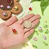 100Pcs 6 Colors Handmade Lampwork Beads LAMP-CJ0001-44-7