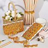 Sparkle Triangle Polyester Lace Ribbons OCOR-WH0090-64A-5