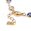 Brass Link Chain Necklaces NJEW-JN03453-5