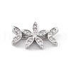 Brass Micro Pave Cubic Zirconia Spacer Beads KK-K371-47B-P-1