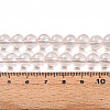Baking Paint Transparent Glass Beads Strands DGLA-N006-8mm-02-4