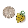 Glass Seed Beaded Pendants PALLOY-GD00003-01-2