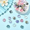 100Pcs 5 Colors Glass Pendants GLAA-CJ0002-34-5