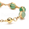 Healing Power Natural Green Aventurine Beaded Bracelets for Men Women X1-BJEW-TA00012-02-6