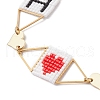 Valentine's Day 304 Stainless Steel Link Bracelets BJEW-MZ00147-3
