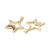 Brass Micro Pave Colorful Cubic Zirconia Pendants KK-G415-04G-3