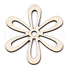 Unfinished Natural Poplar Wood Big Pendants WOOD-TAC0012-12-2