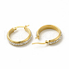 Crystal Rhinestone Hoop Earrings EJEW-M214-16D-G-1