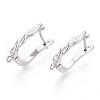 Brass Hoop Earring Findings KK-N267-29P-1