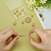   12Pcs Brass Connector Rhinestone Settings KK-PH0010-47-3