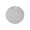 304 Stainless Steel Stamping Blank Tag Pendants STAS-M090-02P-1