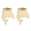 PVD Vacuum Plating 304 Stainless Steel Stud Earrings for Women EJEW-A048-45A-G-1