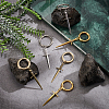 6Pcs 3 Colors Sword Alloy Shoe Charms HJEW-PH01900-5