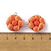 Resin Imitation Food Pendants RESI-U005-01B-3